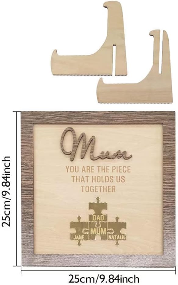 Personalized puzzle name sign for mom