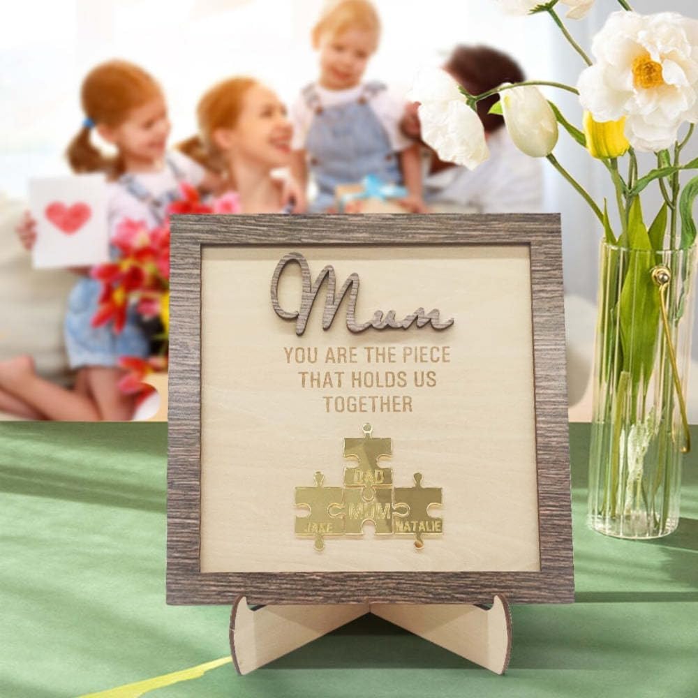 Personalized puzzle name sign for mom