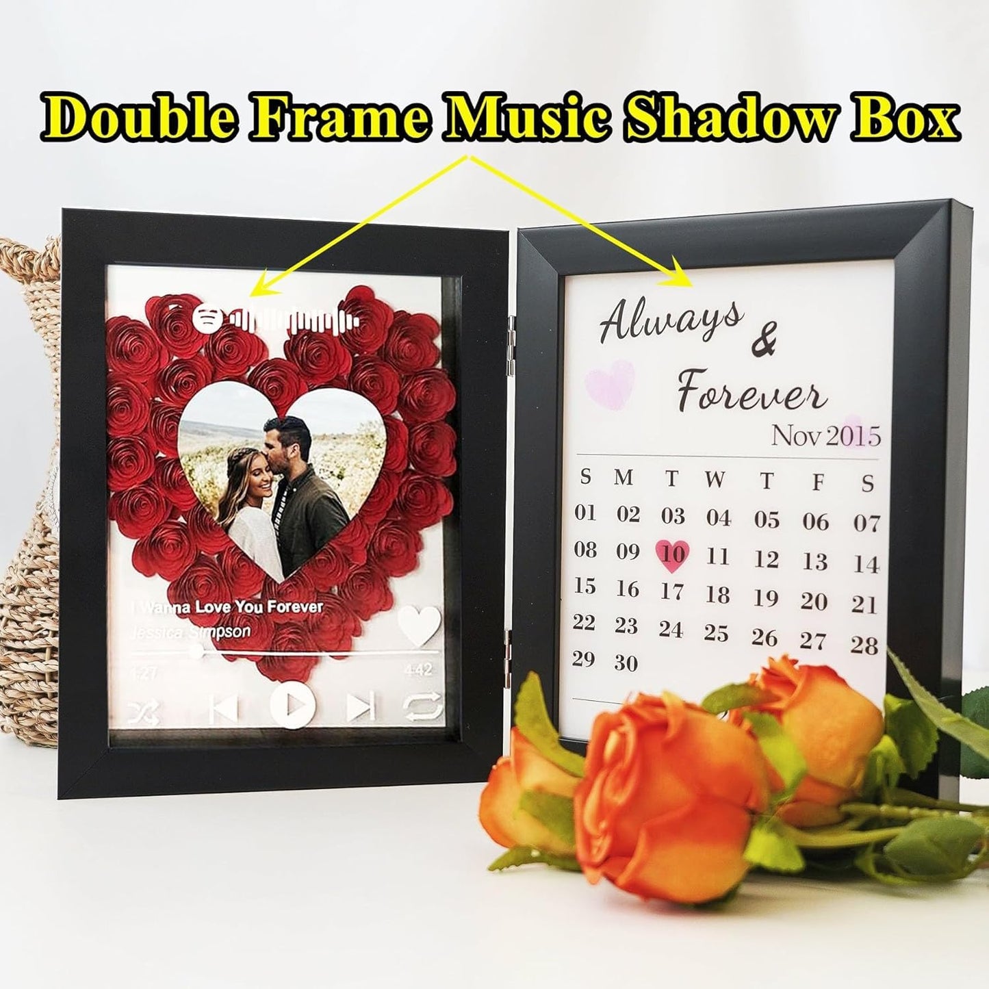 Klyvora Personalized Love Calendar Frame