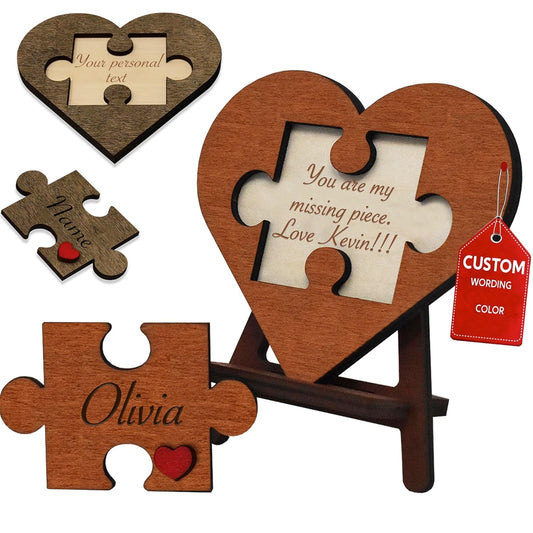 Personalized Love Puzzle Piece Sign