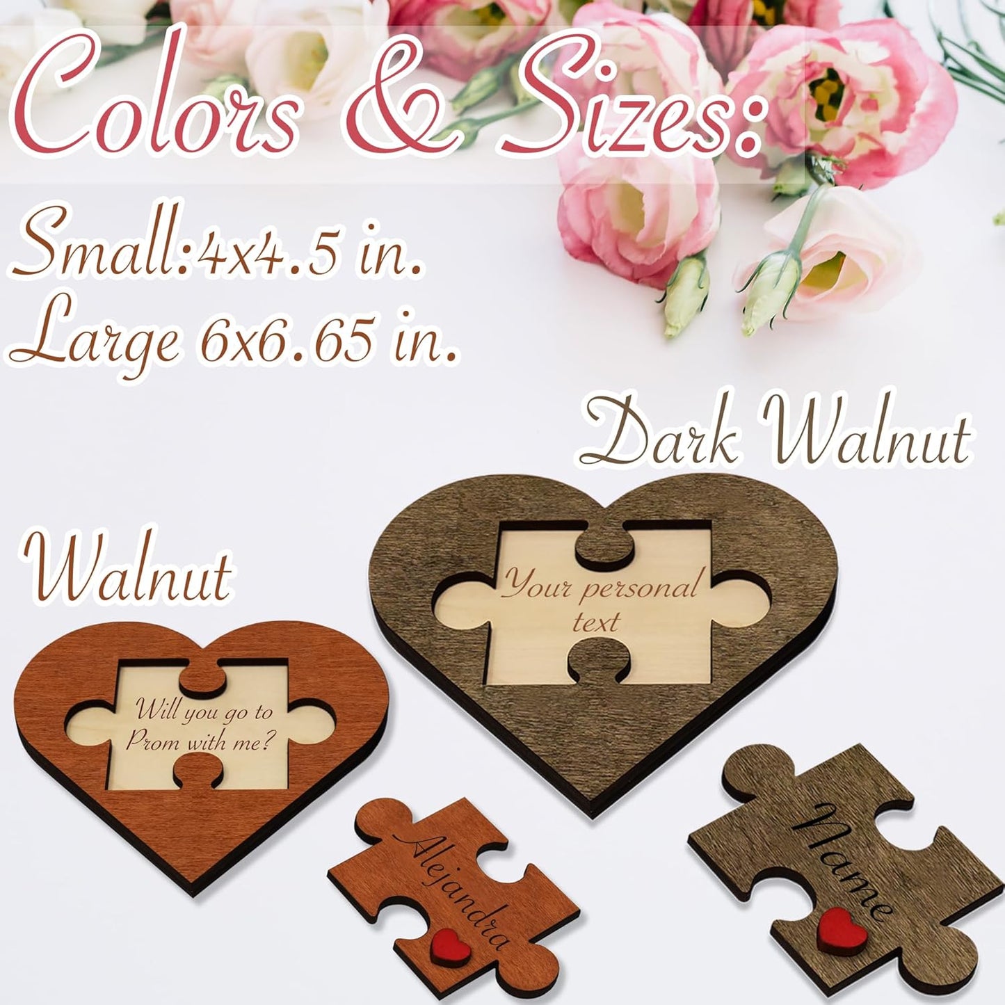 Personalized Love Puzzle Piece Sign