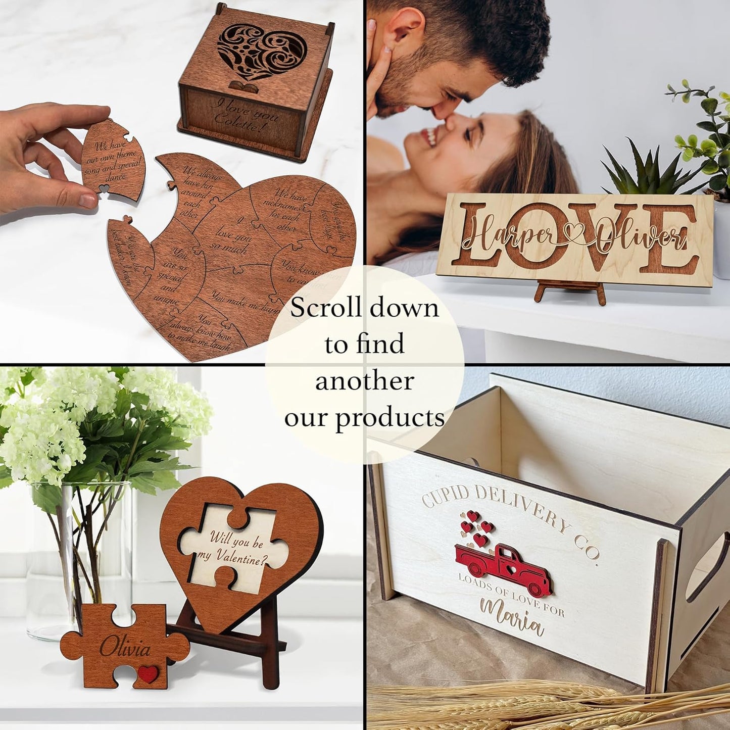 Personalized Love Puzzle Piece Sign