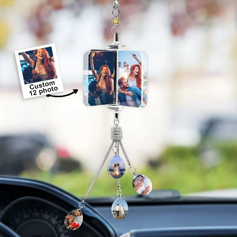 Custom Photo Car Crystal Hanging