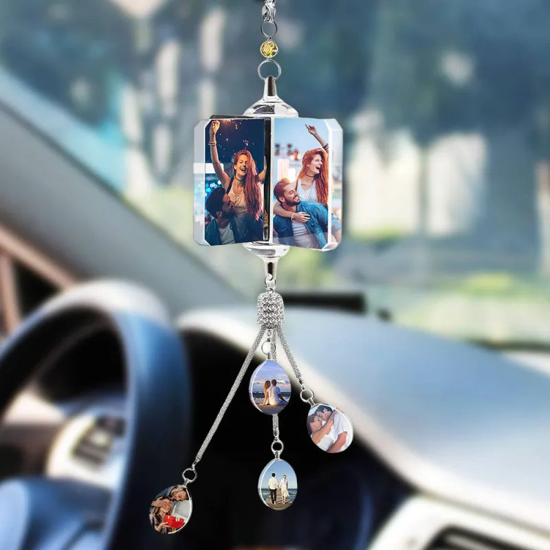 Custom Photo Car Crystal Hanging