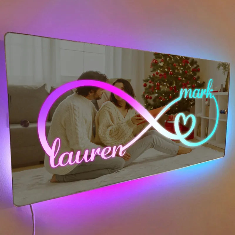 Custom Name Mirror Light Personalized